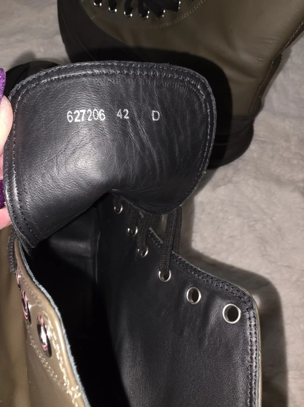Alexander McQueen Tread Slick Boots 'Khaki Black Mens US 9 Eu 42 - Picture 6 of 7